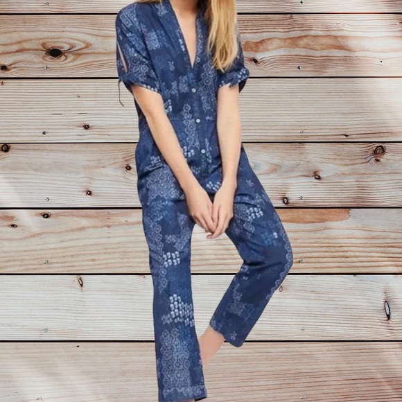 NWOT - Free People “Indigo Daze” blue jumpsuit * - Picture 4 of 7